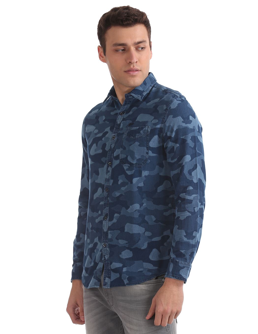 Ed Hardy Men Casual Wear Printed Shirt
